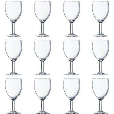 Arcoroc Savoie Bicchiere di vino rosso 240ml, senza contrassegno di riempimento, 12 Bicchiere Arcoroc Savoie Bicchiere di vino rosso 240ml, senza contrassegno di riempimento, 12 Bicchiere