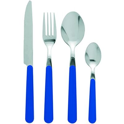 Excelsa Jolly Servizio 24 Posate, Acciaio Inossidabile, Blu, 7x16x25 cm Excelsa Jolly Servizio 24 Posate, Acciaio Inossidabile, Blu, 7x16x25 cm