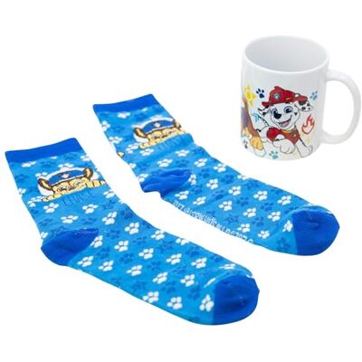 Stor Set Tazza Ceramica 325ml e Calzini Paw Patrol Confezione Regalo Colazione e Accessorio Tessile per Bambini Stor Set Tazza Ceramica 325ml e Calzini Paw Patrol Confezione Regalo Colazione e Accessorio Tessile per Bambini