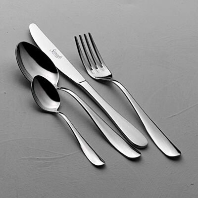Salvinelli Servizio Posate Inox 18/10-1,8 mm 24 Pz. Mod.TWIST in bauletto di cartone Salvinelli Servizio Posate Inox 18/10-1,8 mm 24 Pz. Mod.TWIST in bauletto di cartone