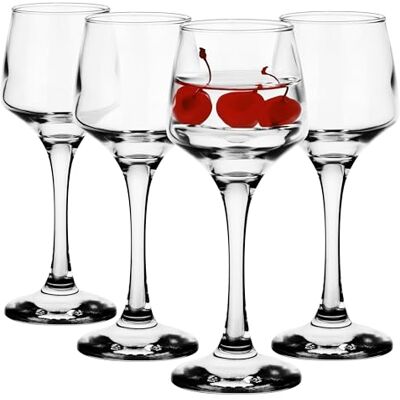Glasmark KROSNO 1992 Glasmark Krosno Set di 4 bicchieri da shot da 75 ml, set di bicchieri per shot, bicchierini per vodka, bicchierini da liquore, bicchierini da liquore, set regalo, vodka trasparente, 4 x 75 ml Glasmark KROSNO 1992 Glasmark Krosno Set di 4 bicchieri da shot da 75 ml, set di bicchieri per shot, bicchierini per vodka, bicchierini da liquore, bicchierini da liquore, set regalo, vodka trasparente, 4 x 75 ml