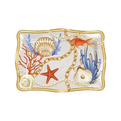 I.B.C. L.CONCHIGLIE VASSOIO RETT. 30x21cm I.B.C. L.CONCHIGLIE VASSOIO RETT. 30x21cm