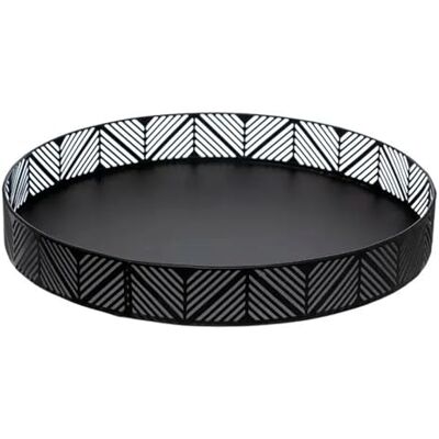 WELL HOME MOBILIARIO & DECORACIÓN WELL HOME Vassoio cestino nero 29,5x4,4 cm WELL HOME MOBILIARIO & DECORACIÓN WELL HOME Vassoio cestino nero 29,5x4,4 cm