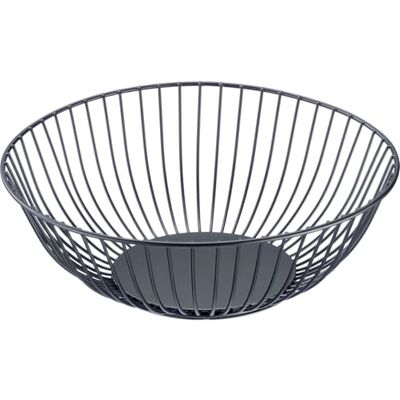 Westmark Lumos Cestino in Filo Metallico, medio – Elegante fruttiera e cestino per pane – Cestino decorativo in metallo per frutta, verdura, pane e panini – Nero, Ø 24 x 8 cm Westmark Lumos Cestino in Filo Metallico, medio – Elegante fruttiera e cestino per pane – Cestino decorativo in metallo per frutta, verdura, pane e panini – Nero, Ø 24 x 8 cm