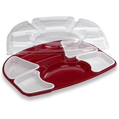 GUILLIN e Kit Vassoio Pasti Prestige 7 Scomparti Fondo e Coperchio, plastica, Multicolore, 42 x 32,6 x 7,5 cm GUILLIN e Kit Vassoio Pasti Prestige 7 Scomparti Fondo e Coperchio, plastica, Multicolore, 42 x 32,6 x 7,5 cm