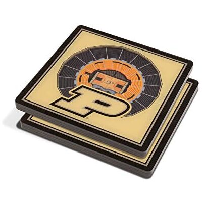 YouTheFan Sottobicchieri NCAA Purdue Boilermakers BB 3D StadiumView Mackey Arena YouTheFan Sottobicchieri NCAA Purdue Boilermakers BB 3D StadiumView Mackey Arena