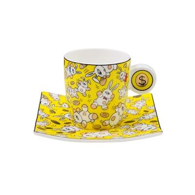 Goebel Tazza da caffè Magic Bunnies Gold Mauro Bergonzoli Goebel Tazza da caffè Magic Bunnies Gold Mauro Bergonzoli
