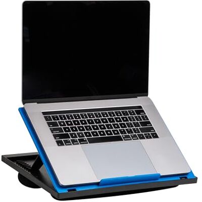 Mind Reader Supporto per computer portatile, vassoio da letto, pieghevole, cuscino, portatile, dormitorio, plastica, 37,5 cm L x 27,9 cm L x 18,5 cm H, blu Mind Reader Supporto per computer portatile, vassoio da letto, pieghevole, cuscino, portatile, dormitorio, plastica, 37,5 cm L x 27,9 cm L x 18,5 cm H, blu