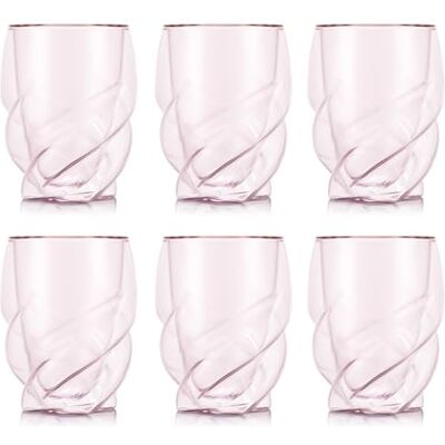 Bodum PAVINA Paris Bicchieri a doppia parete, confezione da 6, in vetro borosilicato soffiato a bocca, 270 ml, lavabili in lavastoviglie, colore: rosa trasparente Bodum PAVINA Paris Bicchieri a doppia parete, confezione da 6, in vetro borosilicato soffiato a bocca, 270 ml, lavabili in lavastoviglie, colore: rosa trasparente