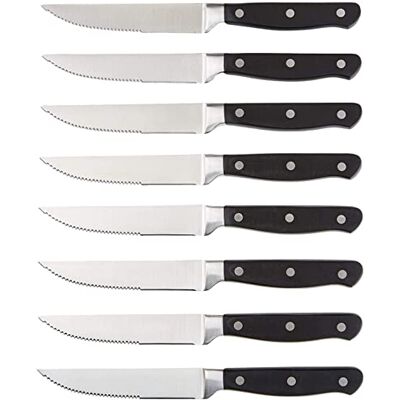 Set di 8 coltelli per bistecca Amazon Basics - Utensili da cucina Set di 8 coltelli per bistecca Amazon Basics - Utensili da cucina