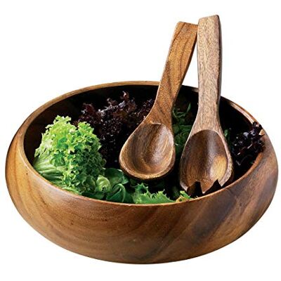 PREMIER Housewares Ciotola rotonda in legno d'acacia, 26 x 8 cm PREMIER Housewares Ciotola rotonda in legno d'acacia, 26 x 8 cm
