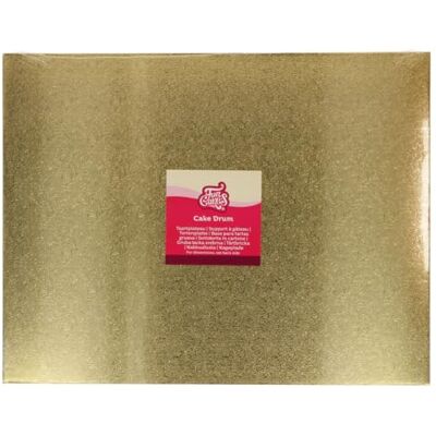 FunCakes Cake Drum Rectangular 45x35 cm Gold: Rettangolare Base Rigida per Torte Professionale, Supporto Riutilizzabile per Presentazione Pasticceria, Alta Qualità, 12 MM, 1 Pezzo FunCakes Cake Drum Rectangular 45x35 cm Gold: Rettangolare Base Rigida per Torte Professionale, Supporto Riutilizzabile per Presentazione Pasticceria, Alta Qualità, 12 MM, 1 Pezzo