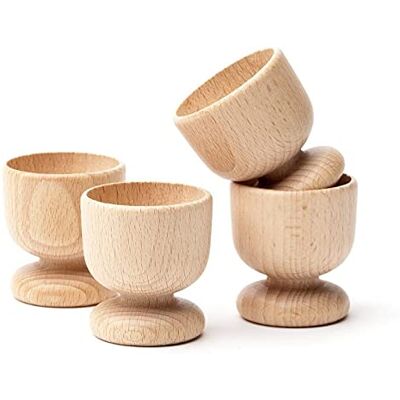 Wooden World 4 x PORTAUOVA DI LEGNO – SET DI 4 POTRAUOVA FATTE DI NATURALE LEGNO DI FAGGIO LEGNO ARTIGIANATO ARTE PASQUA ACCESSORI Wooden World 4 x PORTAUOVA DI LEGNO – SET DI 4 POTRAUOVA FATTE DI NATURALE LEGNO DI FAGGIO LEGNO ARTIGIANATO ARTE PASQUA ACCESSORI