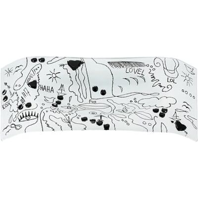 GILDE Casablanca Arte Moderno Ciotola Decorativa in Vetro Bianco GILDE Casablanca Arte Moderno Ciotola Decorativa in Vetro Bianco