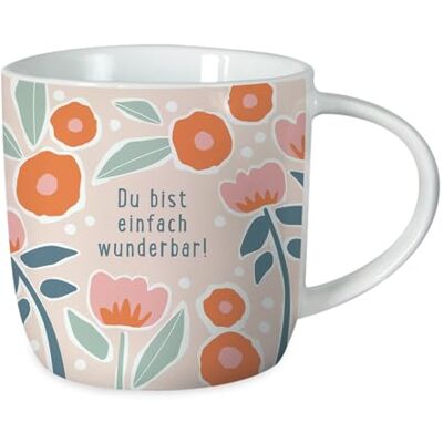Grafik Werkstatt Grafik-Werkstatt Tazza da caffè con scritta in lingua tedesca Du bist einfach wunder, 300 ml Grafik Werkstatt Grafik-Werkstatt Tazza da caffè con scritta in lingua tedesca Du bist einfach wunder, 300 ml