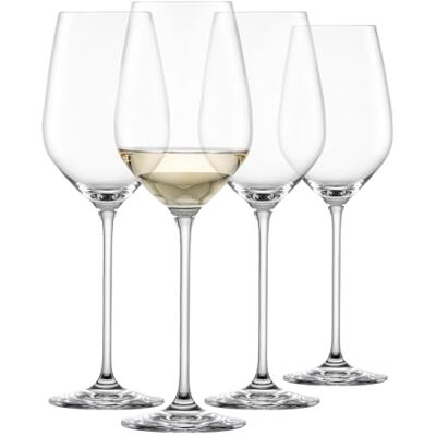 Schott Zwiesel Bicchiere da vino bianco Fortissimo (set di 4) eleganti bicchieri da vino per vino bianco, bicchieri in cristallo Tritan lavabili in lavastoviglie, Made in Germany Schott Zwiesel Bicchiere da vino bianco Fortissimo (set di 4) eleganti bicchieri da vino per vino bianco, bicchieri in cristallo Tritan lavabili in lavastoviglie, Made in Germany