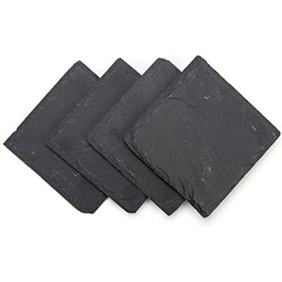 Trademark Innovations Slate drink Coasters – Set di 4 – 10,2 x 10,2 cm by Trademark Innovations Slate drink Coasters – Set di 4 – 10,2 x 10,2 cm by