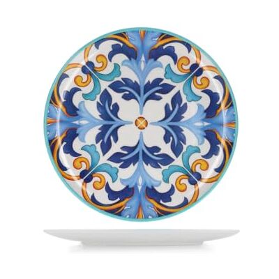H&H Piatto Tondo da Portata in Melamina Decorata, Diametro 41 cm, Altezza 3 cm, Vassoio Grande per Antipasti, Buffet e Servizio Tavola, Lavabile in Lavastoviglie H&H Piatto Tondo da Portata in Melamina Decorata, Diametro 41 cm, Altezza 3 cm, Vassoio Grande per Antipasti, Buffet e Servizio Tavola, Lavabile in Lavastoviglie