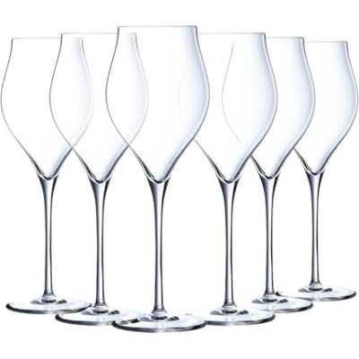Chef & Sommelier Chef&Sommelier Collezione Exaltation – Set da 6 calici flute da champagne 35 cl in vetro trasparente – per champagne, prosecco, spumante e aperitivo – lavabili in lavastoviglie, fabbricati in Francia Chef & Sommelier Chef&Sommelier Collezione Exaltation – Set da 6 calici flute da champagne 35 cl in vetro trasparente – per champagne, prosecco, spumante e aperitivo – lavabili in lavastoviglie, fabbricati in Francia