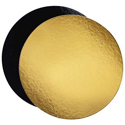 Extiff Miamex Set di 10 supporti per torte in scatole di colore e Taglia a scelta (Oro/Nero, 28 cm) Extiff Miamex Set di 10 supporti per torte in scatole di colore e Taglia a scelta (Oro/Nero, 28 cm)