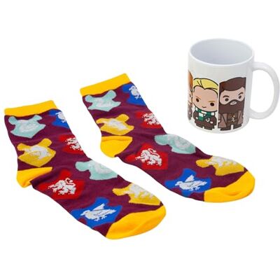 Stor Set Tazza Ceramica 325ml e Calzini Harry Potter Confezione Regalo Colazione e Accessorio Tessile per Bambini Stor Set Tazza Ceramica 325ml e Calzini Harry Potter Confezione Regalo Colazione e Accessorio Tessile per Bambini