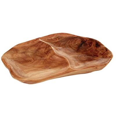 PREMIER Housewares Kora Vassoio con 2 Scomparti, Legno di Cedro Naturale PREMIER Housewares Kora Vassoio con 2 Scomparti, Legno di Cedro Naturale