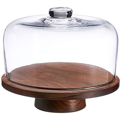 LSA International LSA G1240 – 26 – 301 City Dome e Noce Supporto Ø26 CM/H22 CM, Trasparente LSA International LSA G1240 – 26 – 301 City Dome e Noce Supporto Ø26 CM/H22 CM, Trasparente