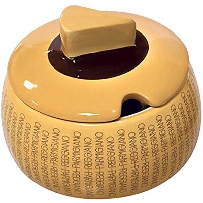 Parmigiano Reggiano Formaggiera classica in ceramica con cucchiaino Parmigiano Reggiano Formaggiera classica in ceramica con cucchiaino