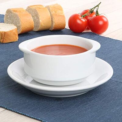 Holst Porzellan Porcellana trihorse zuppe Tazza/zuppe Superiore 0,30 L su Inferiore UTA, Bianco, 16 x 6,5 cm Holst Porzellan Porcellana trihorse zuppe Tazza/zuppe Superiore 0,30 L su Inferiore UTA, Bianco, 16 x 6,5 cm