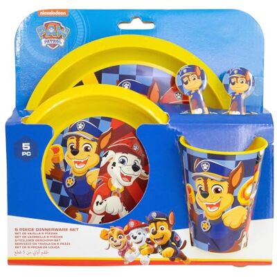Stor Set Stoviglie Bambini 5 Pezzi Paw Patrol Il Regno di Ghiaccio Bicchiere Piatto Ciotola Posate Plastica Resistente Senza BPA Stor Set Stoviglie Bambini 5 Pezzi Paw Patrol Il Regno di Ghiaccio Bicchiere Piatto Ciotola Posate Plastica Resistente Senza BPA