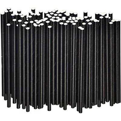 generic Cannucce piccole in carta nera per cocktail, caffè e bibite 14,6 x 0,6 cm, 500 pezzi 100% biodegradabile e compostabile generic Cannucce piccole in carta nera per cocktail, caffè e bibite 14,6 x 0,6 cm, 500 pezzi 100% biodegradabile e compostabile