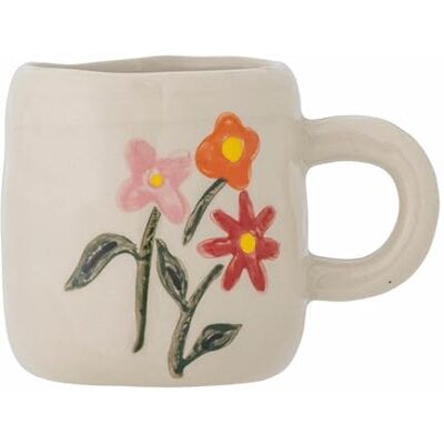 Bloomingville Millie Tazza in pietra bianca, 110 ml, design elegante, lavabile in lavastoviglie Bloomingville Millie Tazza in pietra bianca, 110 ml, design elegante, lavabile in lavastoviglie