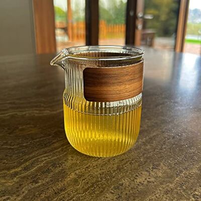 TEA SOUL Brocca Gong Dao Bei in Vetro e Legno 300 ml TEA SOUL Brocca Gong Dao Bei in Vetro e Legno 300 ml