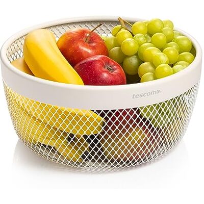 Tescoma Cestino portafrutta in metallo smaltato ø 25 cm, linea Online Tescoma Cestino portafrutta in metallo smaltato ø 25 cm, linea Online