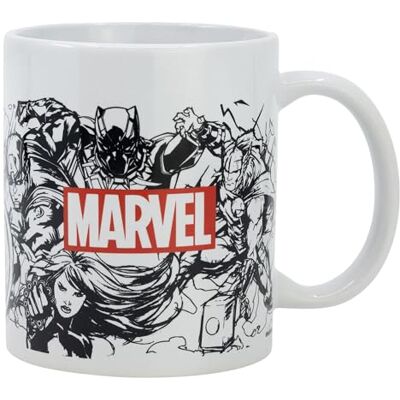Stor Tazza in Ceramica Marvel 325ml Design Ufficiale con Licenza Perfetta per Caffè, Tè e Bevande Calde per Appassionati Stor Tazza in Ceramica Marvel 325ml Design Ufficiale con Licenza Perfetta per Caffè, Tè e Bevande Calde per Appassionati