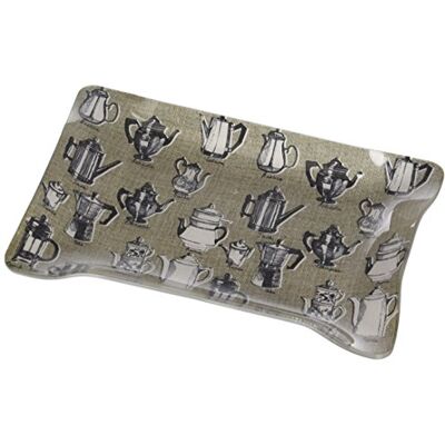 Alpac Vassoio Stampato in Acrilico caffè, 20 x 13 x 3 cm Alpac Vassoio Stampato in Acrilico caffè, 20 x 13 x 3 cm