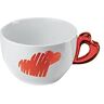 Guzzini Tazza Colazione Love, Rosso Chiaro, 14 x 12.5 x h9 cm