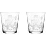 iittala Taika  Set da 2 Bicchieri, 38 cl, Trasparente con Decorazioni