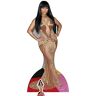 STAR CUTOUTS Cartonato Celebrity Nicki Minaj (Gold Dress) Life Size Cardboard Cut out con Tavolo Mini Cut out, Multicolore