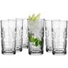 Glasmark KROSNO 2004 Glasmark Krosno Set di bicchieri da acqua per long drink, cocktail gin acqua, long drink, bicchieri da cocktail, bicchieri per acqua, lavabili in lavastoviglie, trasparenti, con effetto cristallo, 6