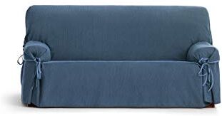 Eysa Italia Loira  Protect Salva Divano Impermeabile e Traspirante, 65% Poliestere 35% Cotone, Blu, 140-180 cm