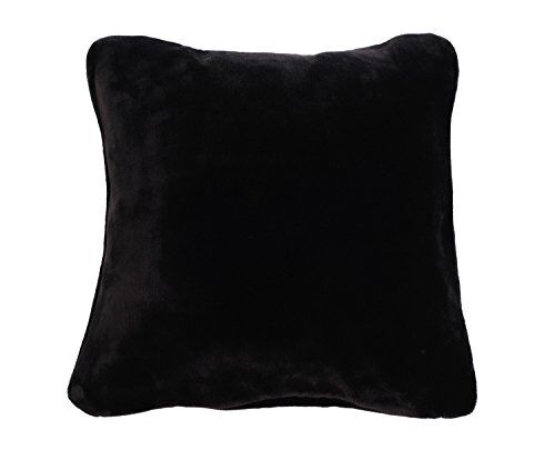 Gözze Copricuscino Premium, Sensazione Cashmere, Microfibra, 50 x 50 cm Nero