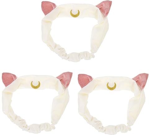 FRCOLOR 3Pcs Dell'Orecchio Di Gatto Asciugamani Bagno Decorativi Bandana Fasce Per Le Donne Asciugamani Per La Testa Avvolgere Per Le Donne Trucco Asciugamano Per La Testa