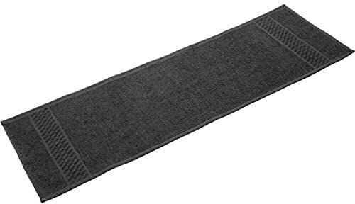 Efalock Asciugamano da barbiere, 70 cm di lunghezza x 20 cm di larghezza, nero