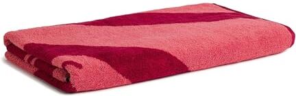 Möve Beach Flower Telo mare 80 x 200 cm, 100% cotone, colore: Ruby/Corallo