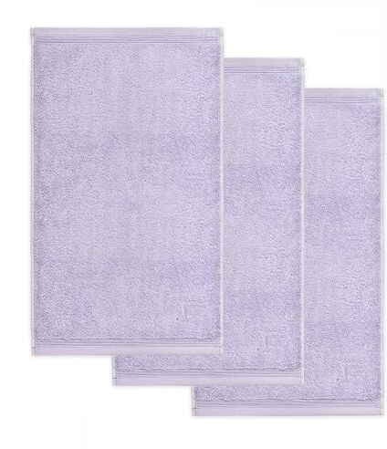 Möve Superwuschel Set di 3 asciugamani per ospiti, 30 x 50 cm, in 100% cotone, colore: lilla