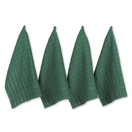 DII Asciugamano 4/Set-Solid Verde Scuro Finestra