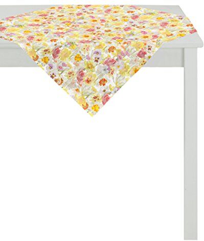 Apelt tovaglia, Poliestere di Cotone, Giallo/Multicolore, 88 x 88 x 0.5 cm