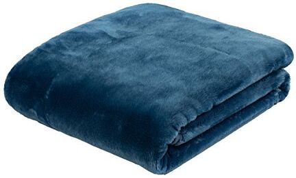 Gözze Morbida Coperta Premium, Sensazione Cashmere, Microfibra, 130 x 170 cm Blu