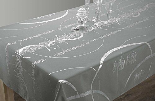 Le linge de Jules Tovaglia Shining Pulizia Facile Grigio Chiaro Rettangolare 150x350 cm